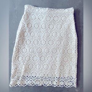 French Connection | Cream Pencil Skirt